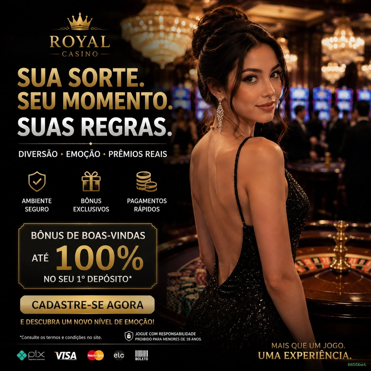 Bônus boas-vindas 6655bet R$100